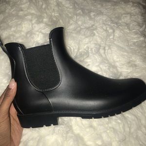 Black Rain Boots